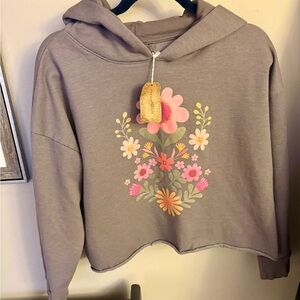 NWT Natural Life Cropped Hoodie.